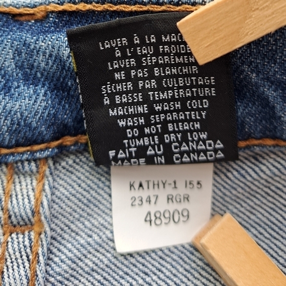 Vintage original LOIS blue jeans, high waist Mom jeans. Made in Canada, … - Picture 16 of 16